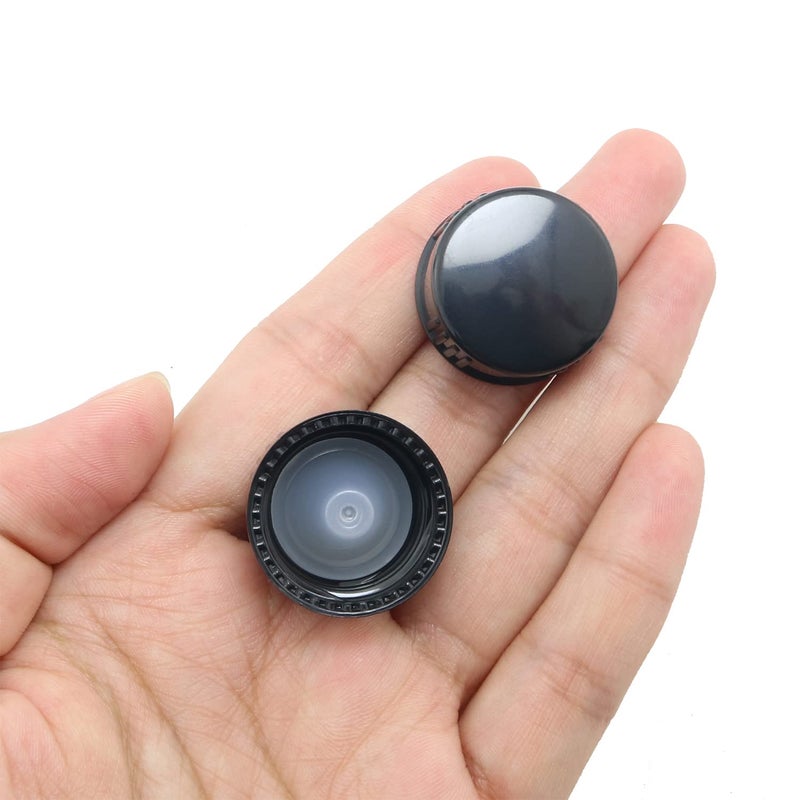 MEETOOT 16pcs Phenolic Resin Cover 20mm Black Poly Seal Screw Caps for Daily Chemicals, Food, Cosmetics Bottles - Image 5